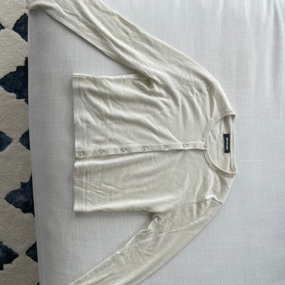 Naadam Super Fine Cashmere Cropped Cardigan - Picture 5 of 6